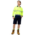 Citeco Yellow Hi Vis Long Sleeve Polo - Reflective Polyester, Men's Small