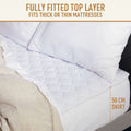 Sunbeam Sleep Perfect Quilted Queen Electric Blanket - Dual Controls, 6 Heat Settings - BLQ6451