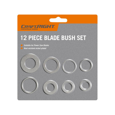 Craftright 12 Piece Circular Saw Bush Set - Metal - Rust Resistant - Versatile - SuperSaverAU - view 1