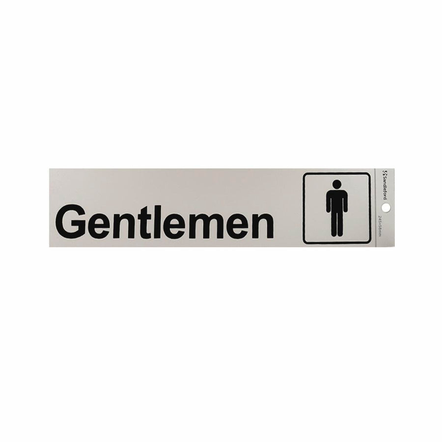 Sandleford Mens Symbol Sign 245x58mm PC Self Adhesive Weather Resistant - SuperSaverAU - view 1