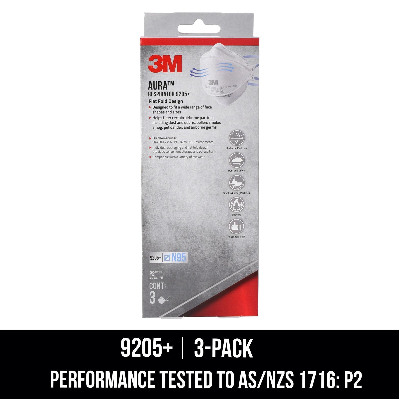 3M Aura Particulate Respirator 3 Pack