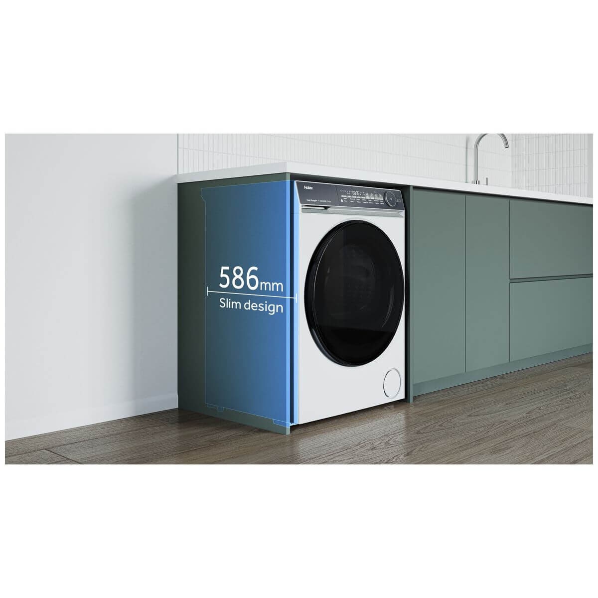 Haier 8kg Heat Pump Dryer - White, 8 Star Energy Rating, Fewer Tangles - HDHPS80NW1