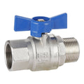 Enduraseal 20mm Male and Female Butterfly Handle Water Ball Valve - Lead-Free Brass - Corrosion Resistant - SuperSaverAU - view 1
