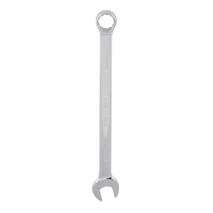 Kincrome 21mm Combination Spanner - 12 Point Chrome Vanadium Steel, 15 Degree Offset