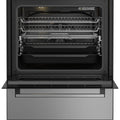 Beko 60cm Electric Freestanding Oven - Stainless Steel, Ceramic Cooktop, AirFry - BFCB60VMX