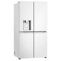 LG 637L French Door Fridge - Ice and Water, Matte White, Two Big Fresh Zone Crispers - GF-L700MWH