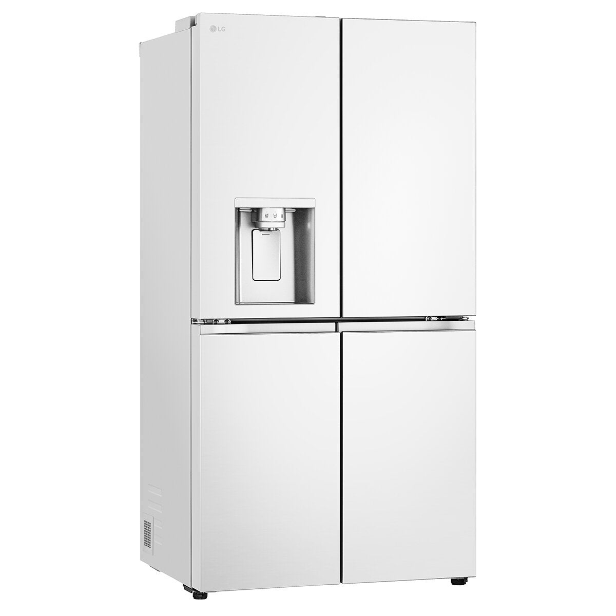LG 637L French Door Fridge - Ice and Water, Matte White, Two Big Fresh Zone Crispers - GF-L700MWH