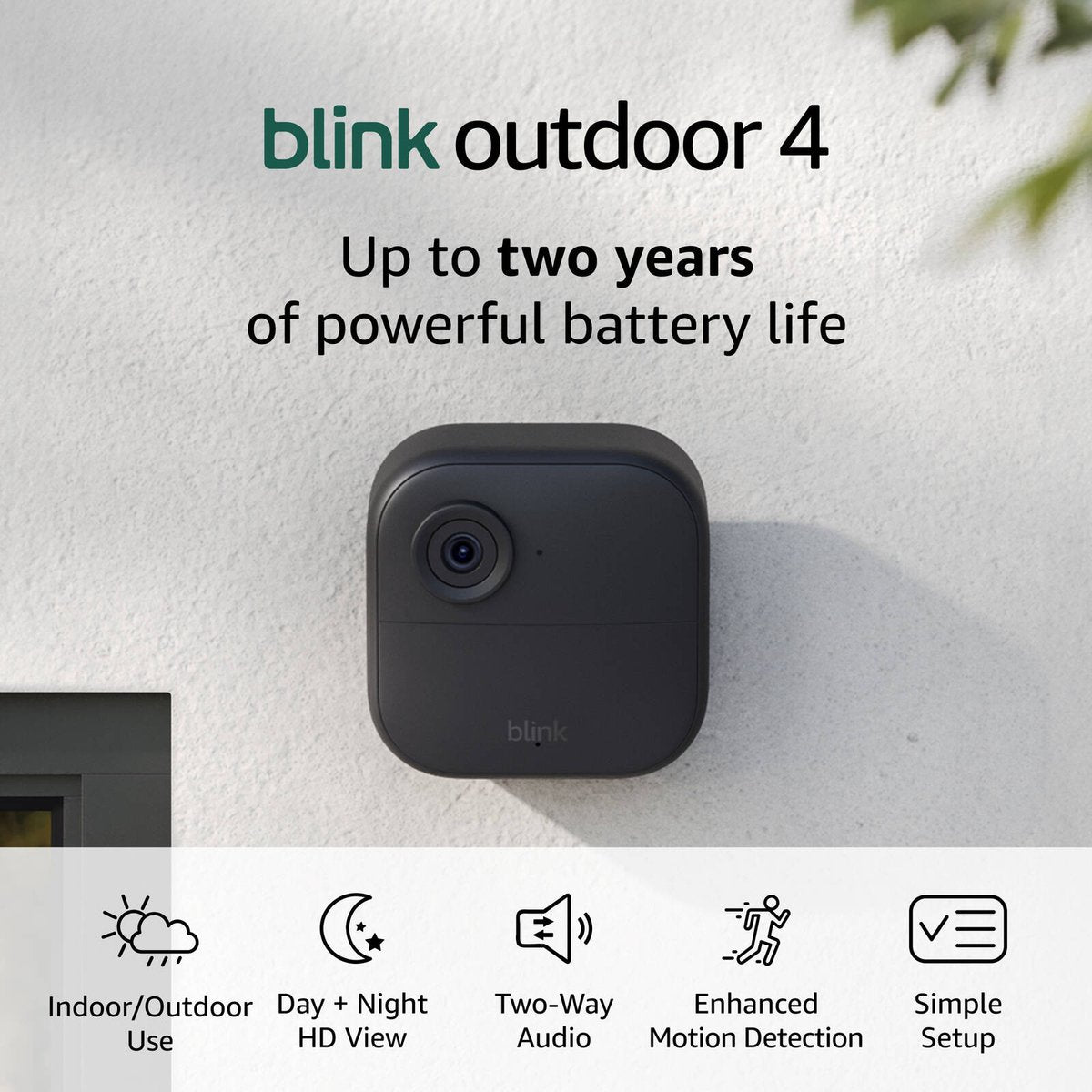 Blink Outdoor 4 Wireless Security Camera - 1080p HD - 2-Year Battery Life - SuperSaverAU - view 2