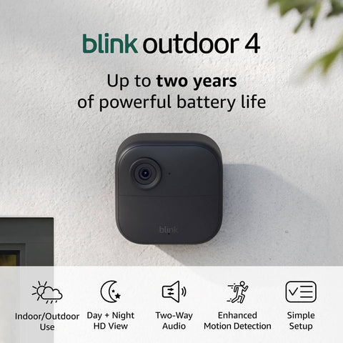Blink Outdoor 4 Wireless Security Camera - 1080p HD - 2-Year Battery Life - SuperSaverAU - view 2