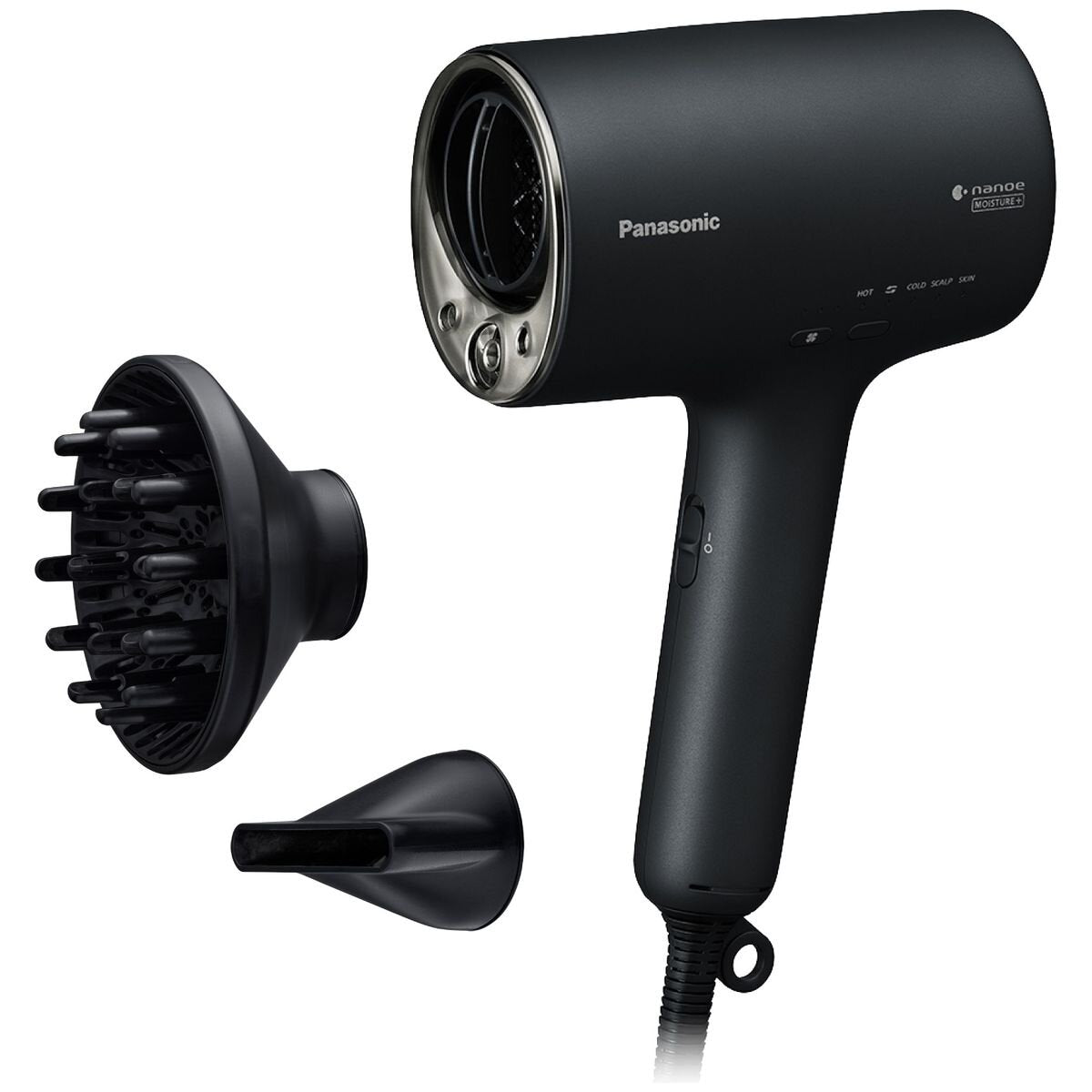 Panasonic Moisture Infusion nanoe hair dryer - foldable, smart heat control, black - EH-NA0J-N765