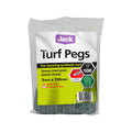 Jack Turf Peg - 150mm - Steel - Green PVC Coated - 100 Pack - SuperSaverAU - view 1