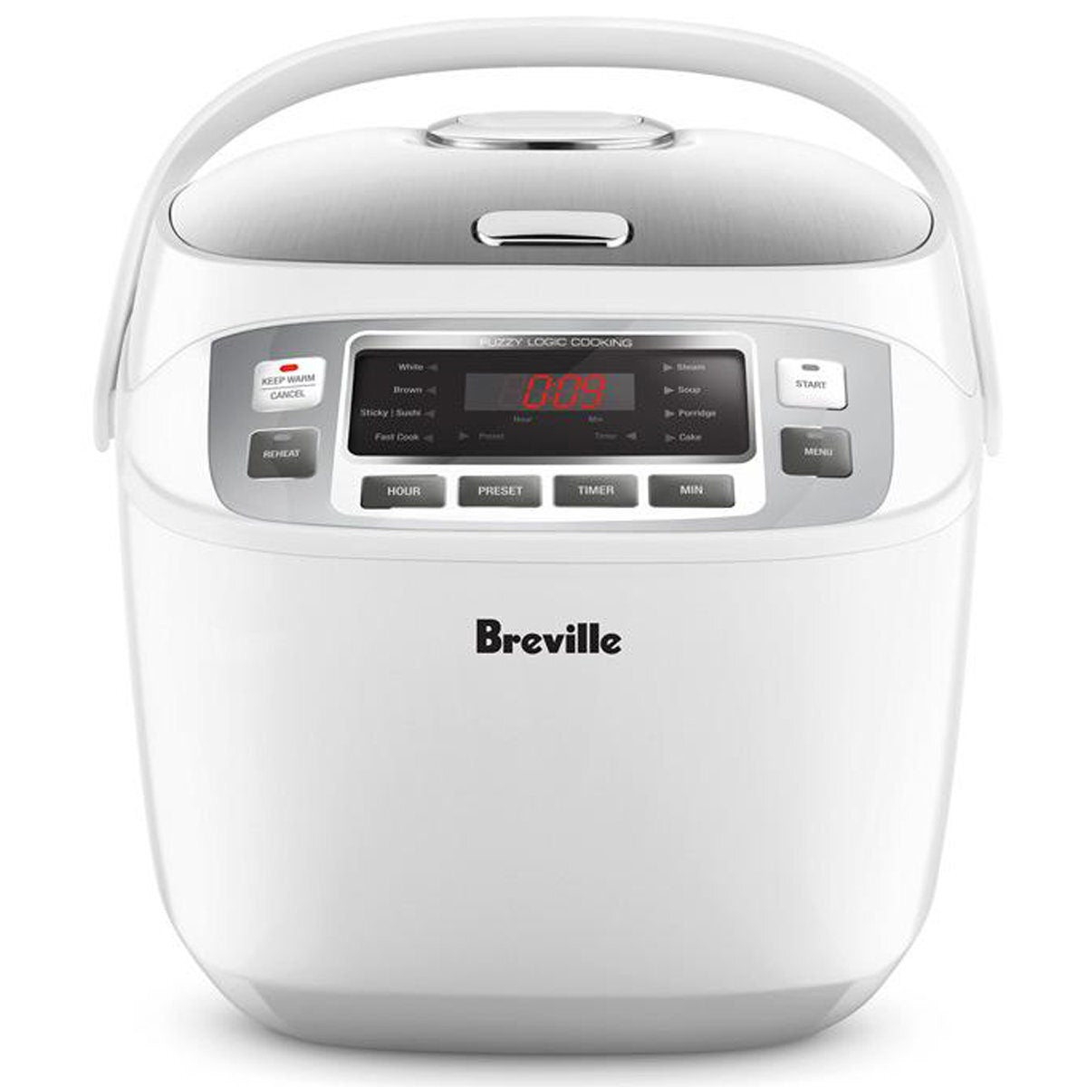 Breville the Smart Rice Box rice cooker - 10 cup capacity, Fuzzy Logic, 8 presets, white - LRC480WHT