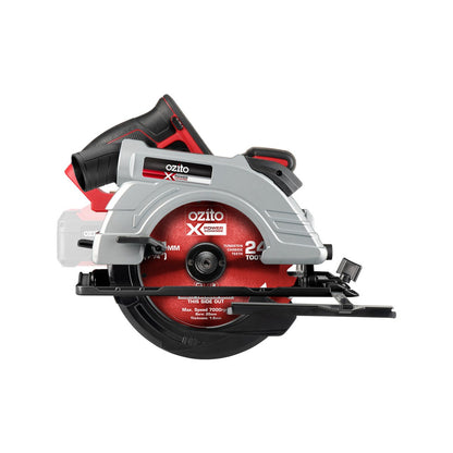 Ozito PXC Brushless Circular Saw - 18V - 184mm - Adjustable Depth - Red/Black