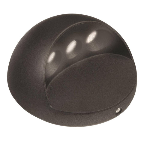 Brilliant 2W Black Waymaker Round Garden LED Step Light - 88mm x 88mm x 44mm - SuperSaverAU - view 1