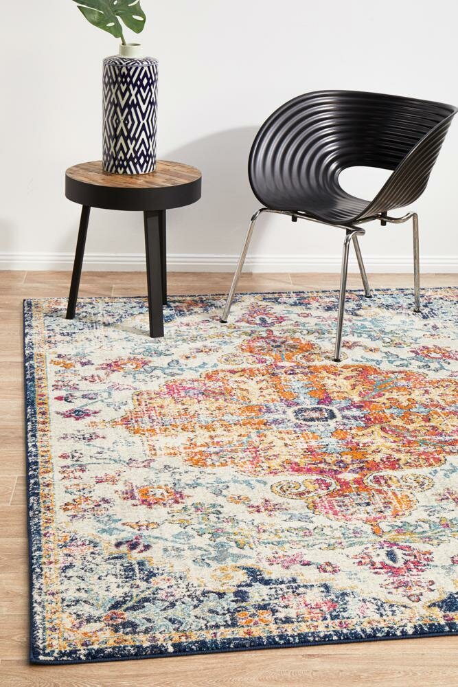 Rug Culture Evoke Large Power Loomed Rug 290x200cm - White Polypropylene - Jute Weft - EVO254WHI290X200