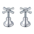 Shaw Mason Chrome Easy Clean Basin Top Assembly Pair - 67mm x 105mm - Durable - SuperSaverAU - view 1