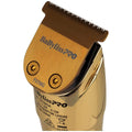 BaBylissPRO Gold FX Cord/Cordless Trimmer - Gold - 6000rpm Motor, Zero Gap Blade, 4 Combs - 900759