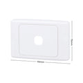 DETA 1 Aperture Grid Plate White Plastic 75mm x 115mm Indoor