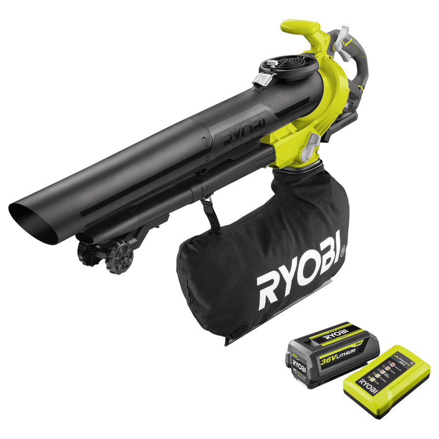 Ryobi Blower Vacuum - 36V - Brushless - Cordless with 4.0Ah Battery - SuperSaverAU - view 1