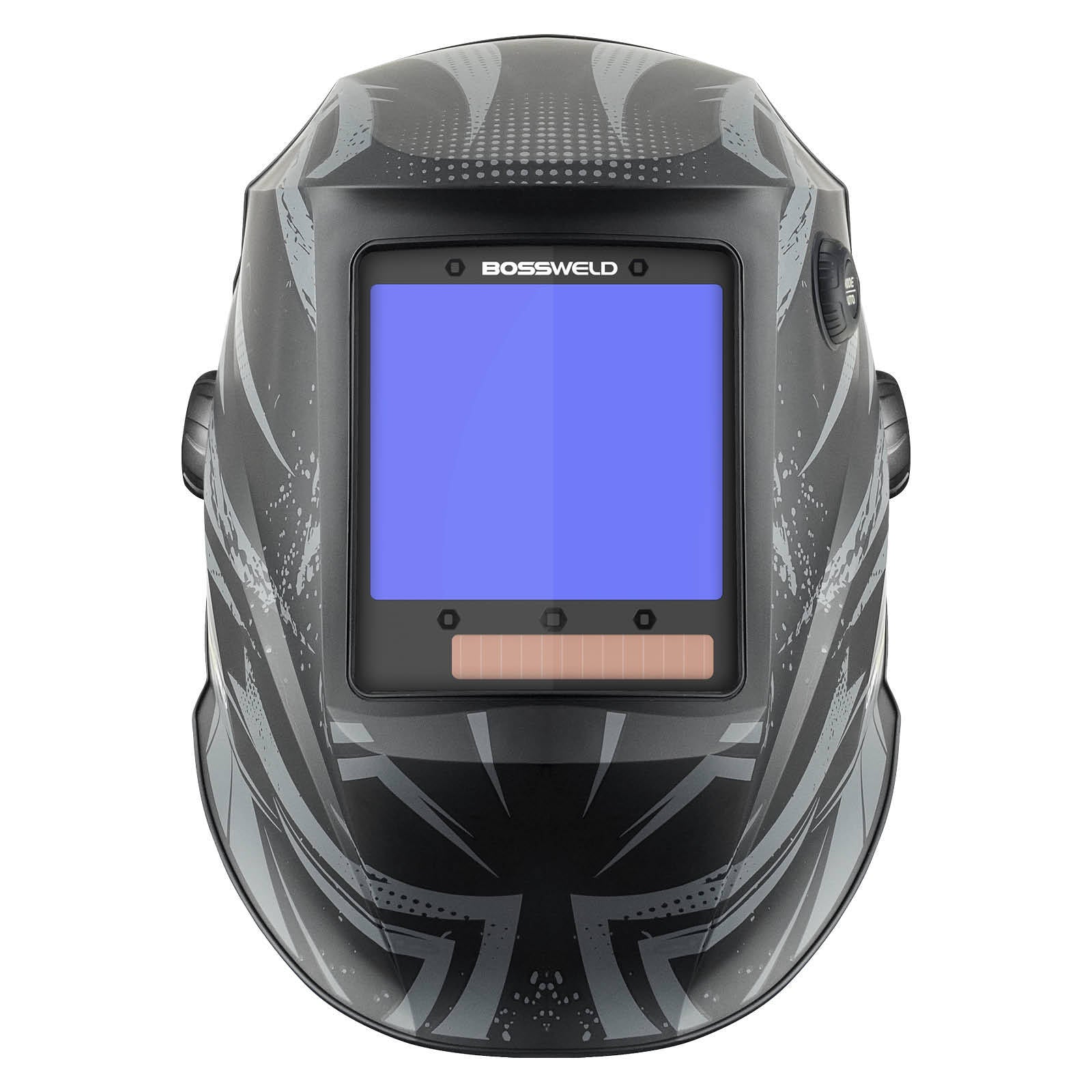 Bossweld VX-4 Firestorm Auto Darkening Welding Helmet, Variable Shade 4-8/9-13, 100 x 93mm Lens, Grinding Mode