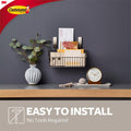 Command Medium Brushed Nickel Single Wall Hook 1 Pack