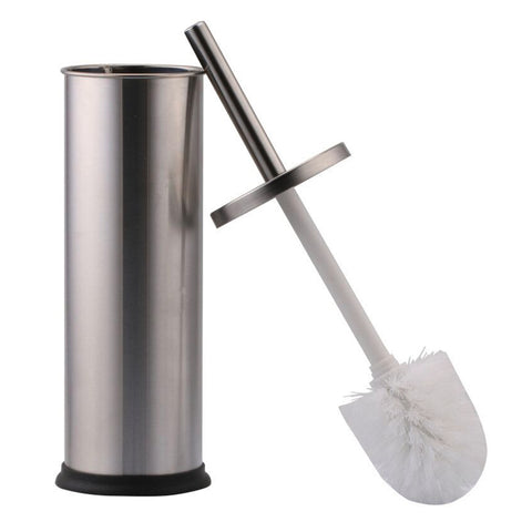 All Set Stainless Steel Toilet Brush with Polypropylene Bristles