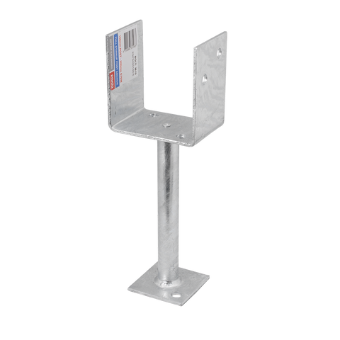 Pryda Full Stirrup Post Anchor - 200x100mm - M10 - Hot Dip Galvanised - Termite Protection - SuperSaverAU - view 1