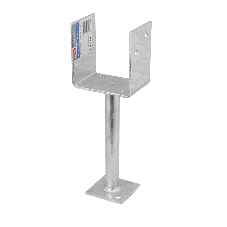 Pryda Full Stirrup Post Anchor - 200x100mm - M10 - Hot Dip Galvanised - Termite Protection - SuperSaverAU - view 1
