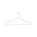 Practa White Heavy Duty Plastic Tube Clothes Hangers 15 Pack - 445mm x 215mm - Anti-Slip Notches - Extra-Wide Design - SuperSaverAU - view 1