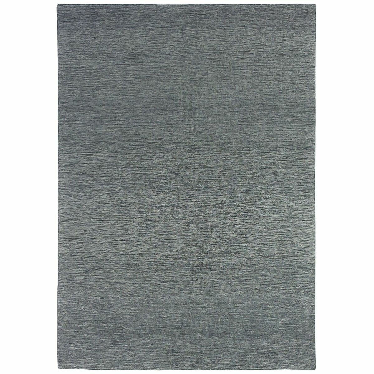 Cadrys Marled Coal Wool Rug 200x300cm - Hand Tufted, Non-Slip Cotton Backing, 10mm Pile - MARLC2