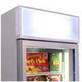 Schmick 380L upright glass door freezer - white finish, 2 star energy rating - HUS-F5
