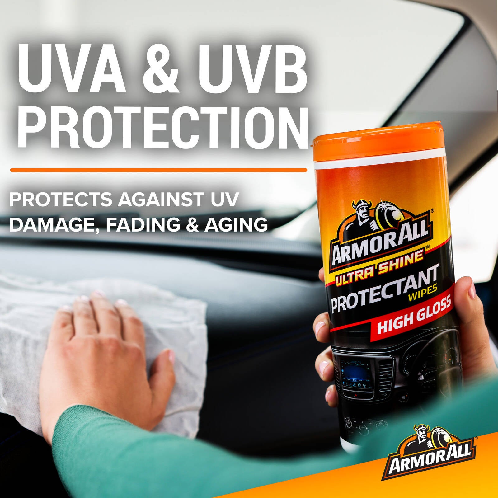 Armor All Ultra Shine Protectant Car Cleaning Wipes - 30 Pack
