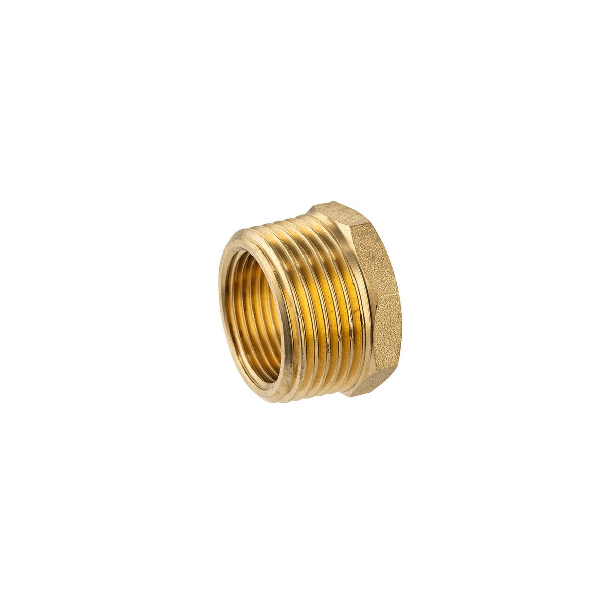 Brasshards 25 x 20mm Brass Threaded Hex Reducing Bush - Lead Free - Durable