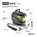 Ryobi 18V ONE+ HP Brushless Swiftclean Spot Cleaner Tool Only - 250ml - Portable Stain Remover - SuperSaverAU - view 2