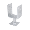 Pryda Full Stirrup Post Anchor 65x90mm M10 - Galvanised Steel - Termite Protection - SuperSaverAU - view 2