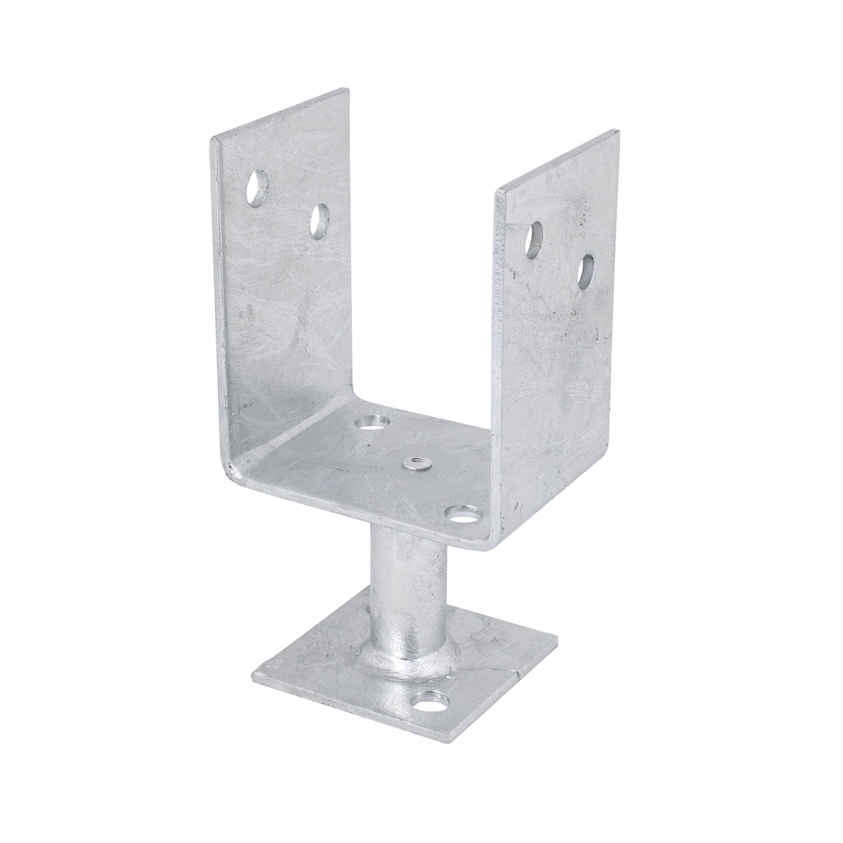 Pryda Full Stirrup Post Anchor 65x90mm M10 - Galvanised Steel - Termite Protection - SuperSaverAU - view 2
