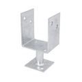 Pryda 65 x 90mm M10 Full Stirrup Post Anchor, Galvanised Steel
