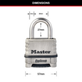 Master Lock Combination Padlock - 57mm - Stainless Steel - Resettable - SuperSaverAU - view 5