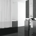 Barelli Peva Shower Curtain 180 x 180cm - Frosting White - 12 Rings - SuperSaverAU - view 2