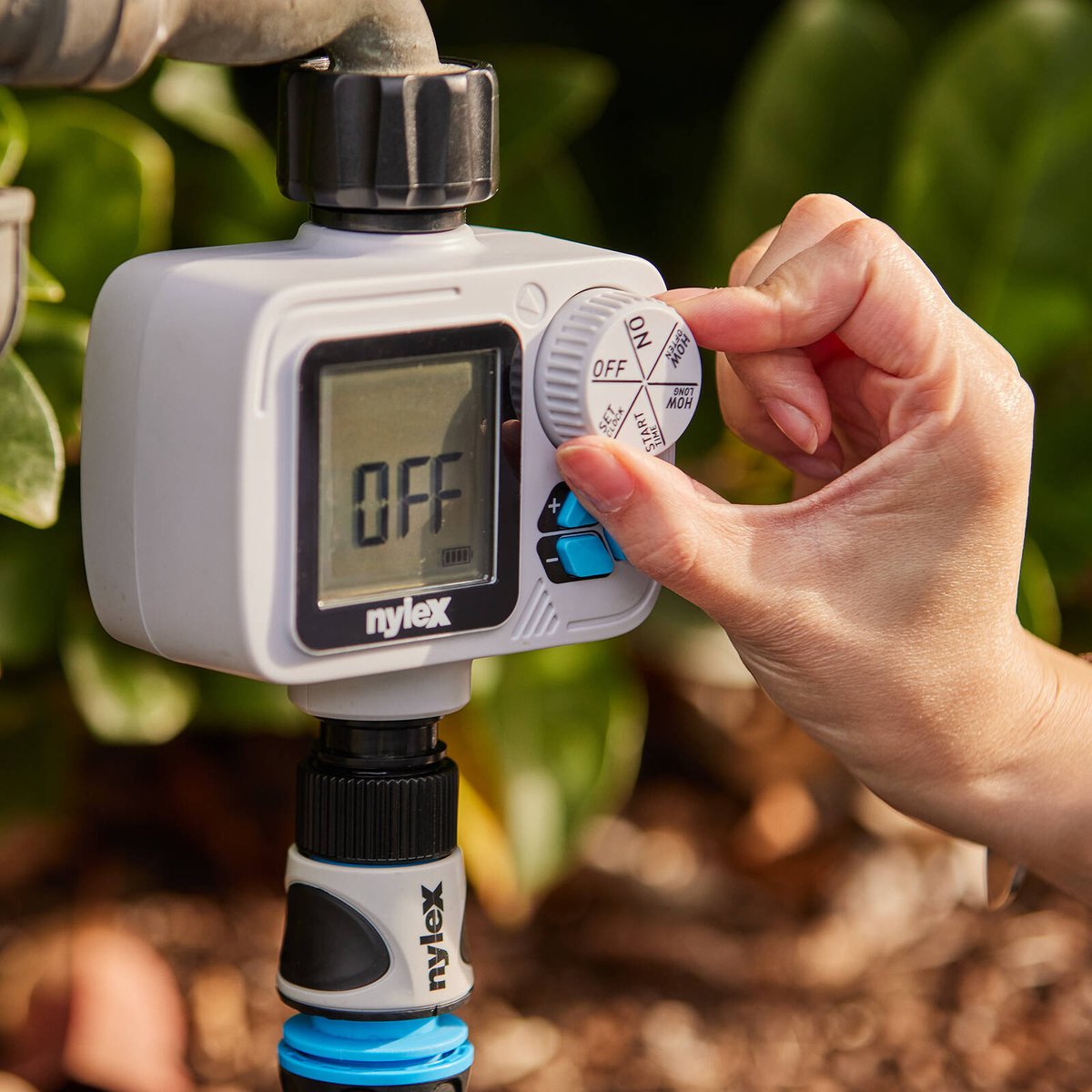 Nylex Digital Tap Timer - Programmable Watering Device - 80mm x 160mm x 115mm - Flexible Scheduling Options - SuperSaverAU - view 5