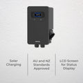DETA 7/22kW Wall Mount Grid Smart EV Charger with 5m Cable EV200D-HA - Black