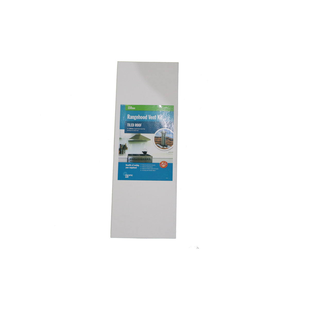 Pacific Air 150mm Tiled Roof Rangehood Venting Kit - 3m Round Duct