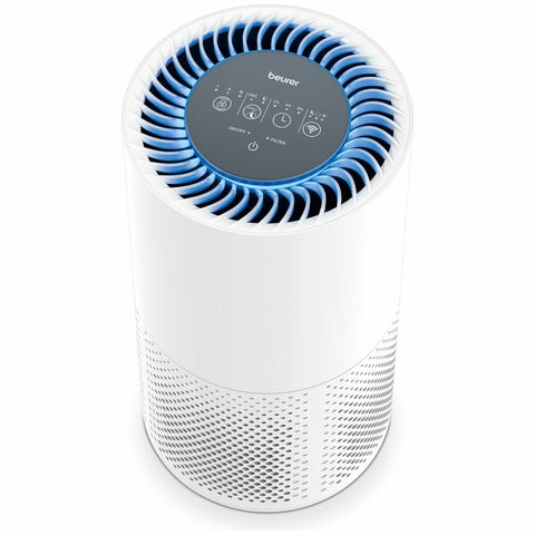 Beurer triple filter air purifier - smart sensor, UV light option, night mode, rooms up to 69m² - LR405