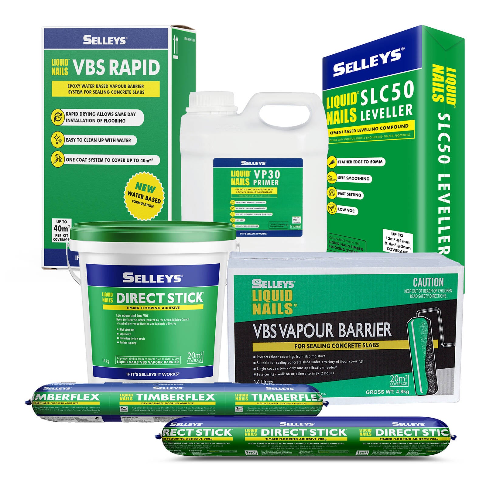 Selleys Liquid Nails VBS Rapid 1.5L - Fast-Grab Construction Adhesive