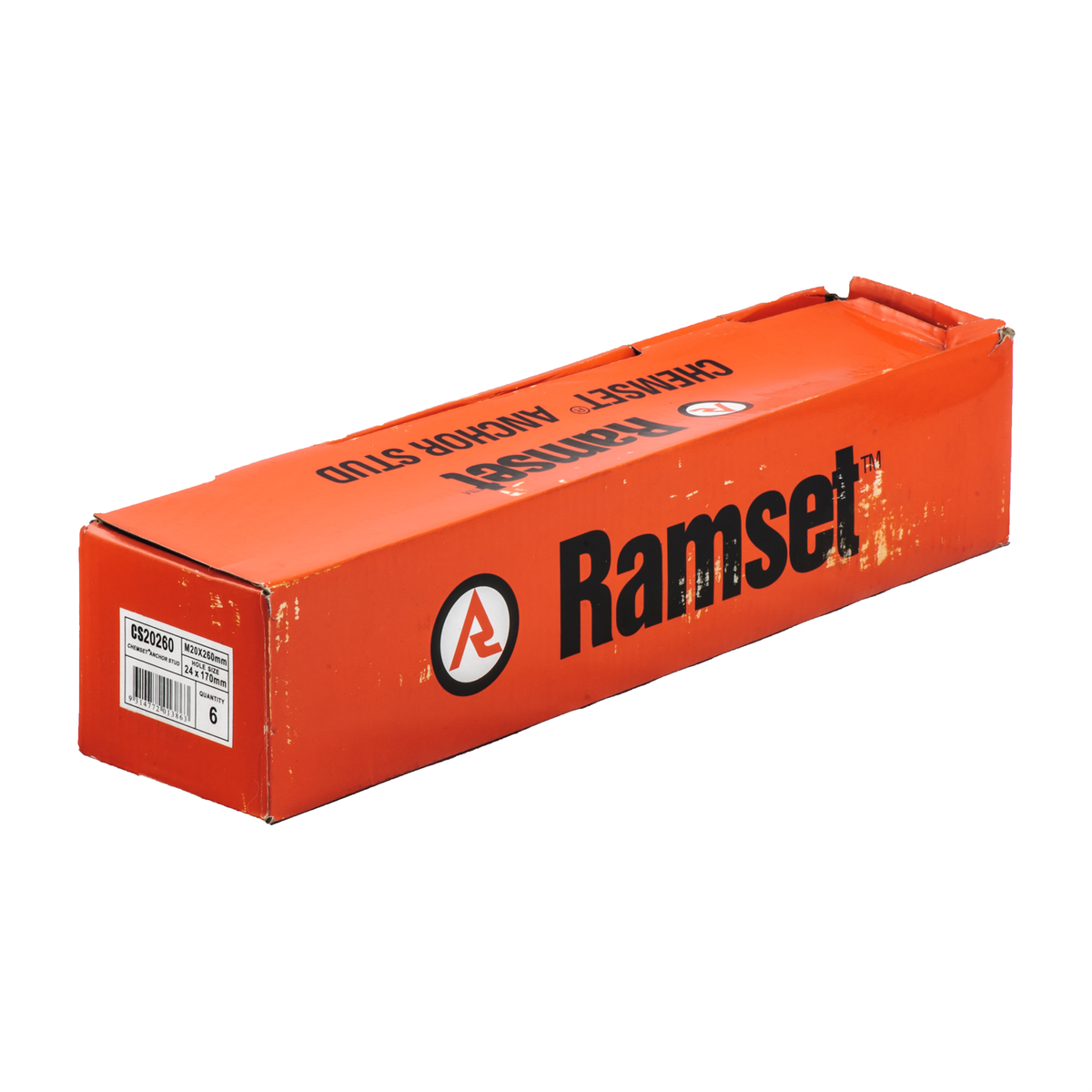Ramset Chemset Anchor Stud M20 x 260mm Carbon Steel 6 Pack - SuperSaverAU - view 1