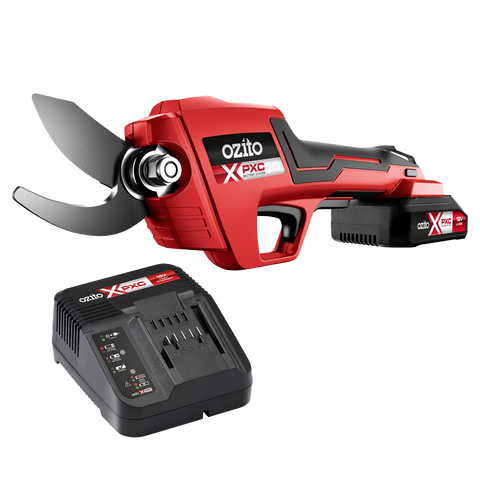 Ozito PXC 18V Cordless Pruning Secateurs 2.5Ah Kit PPK-2518 - 25mm Cut, Battery & Charger