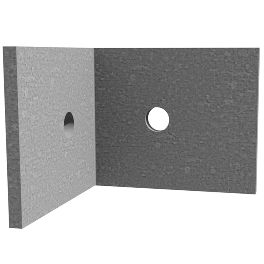 Dunnings Hot Dip Galvanised Steel Angle Bracket 90 x 90 x 75 x 6mm M12