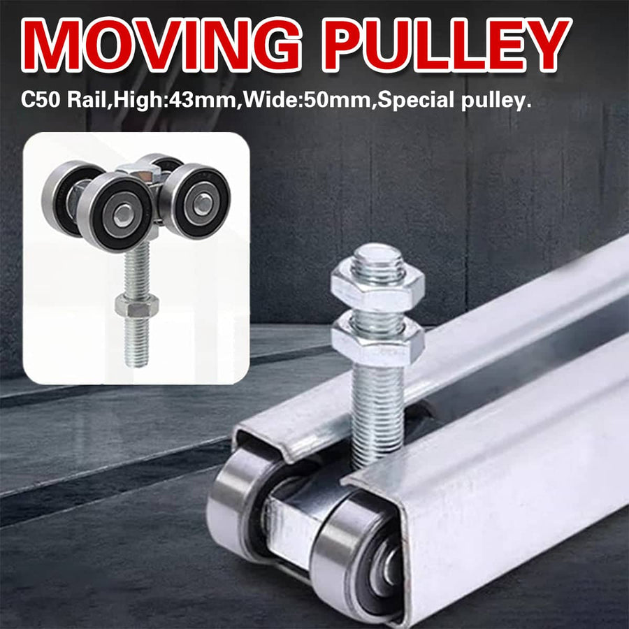 C50 Heavy Duty Sliding Door Roller Pulley - 304 Stainless Steel