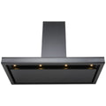 Schweigen 90cm Wall Mounted Canopy Rangehood - Black - 1600m³/h - Perimeter Aspiration - DS3326B-9SPPAK