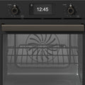 Bertazzoni 60cm Carbonio Professional Pyrolytic Oven - 76L Cavity - Quadruple-Glazed Door - F6011PROPTN-23